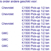 rem kabel halve tons pick-up